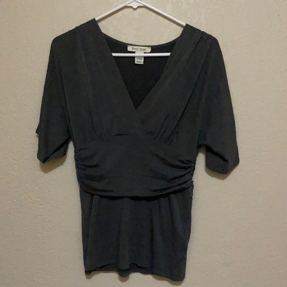 White House Black Market grey shirt